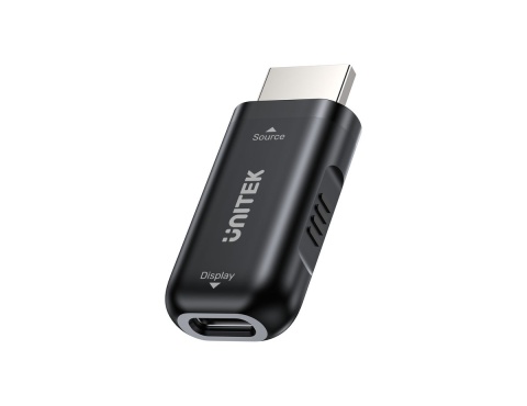 Adapter Unitek V1187BBK01 HDMI do USB C 4K 60Hz HDR HDCP kompaktowy szybki