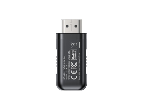 Adapter Unitek V1187BBK01 HDMI do USB C 4K 60Hz HDR HDCP kompaktowy szybki