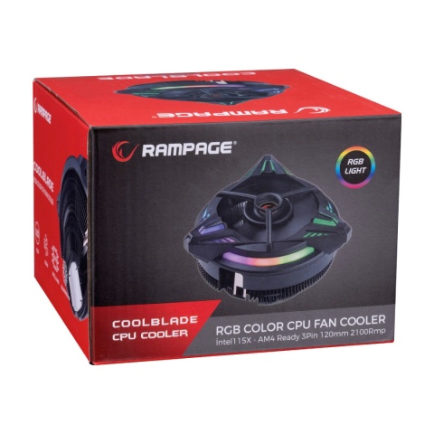 Chłodzenie Procesora Rampage CoolBlade RGB 80 mm 3 Pin LGA 1700 AM5