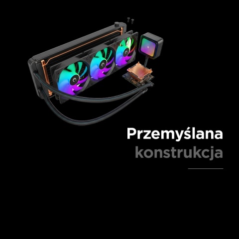 Chłodzenie Wodne Procesora Rampage INFINITE V360 ARGB 360 mm LGA 1151