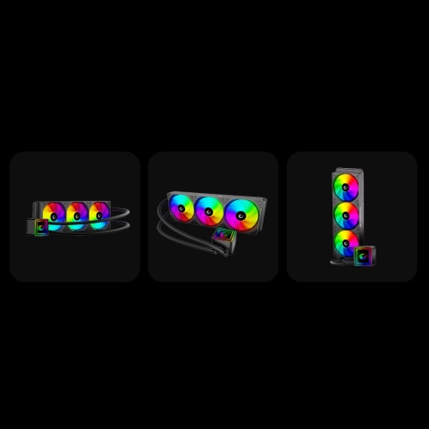 Chłodzenie Wodne Procesora Rampage INFINITE V360 ARGB 360 mm LGA 1151