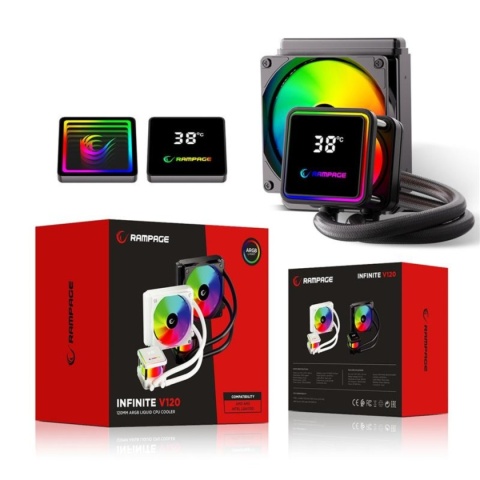 Chłodzenie Wodne Rampage INFINITE V120 ARGB 120 mm Do Procesora LGA 115X