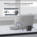 Hub Czytnik Kart Unitek PD100W USB-C 6w1 4K 60 Hz USB 5 Gbps SD/Micro SD
