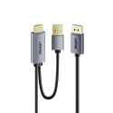 Kabel Adapter Unitek HDMI Do DisplayPort 4K 60 Hz 1,8 m Zasilanie USB-A