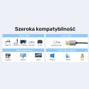 Kabel Adapter Unitek HDMI Do DisplayPort 4K 60 Hz 1,8 m Zasilanie USB-A
