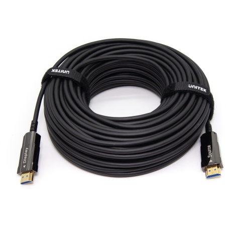 Kabel HDMI 2.0 Unitek AOC 50 m UHD 4K 60Hz światłowodowy Dolby Atmos