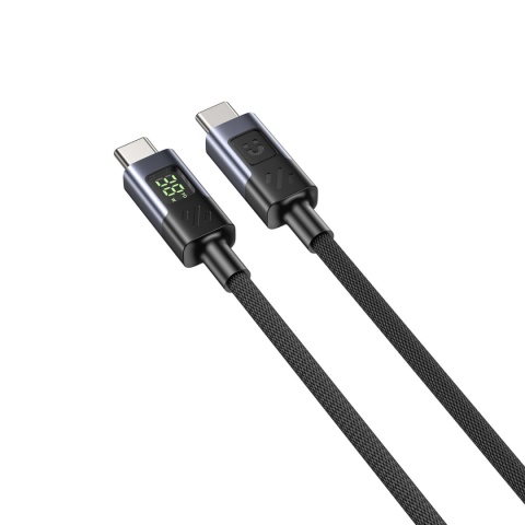 Kabel Przewód Unitek USB-C Do USB-C PD 60 W 480 Mbps 1 m Z Wyświetlaczem