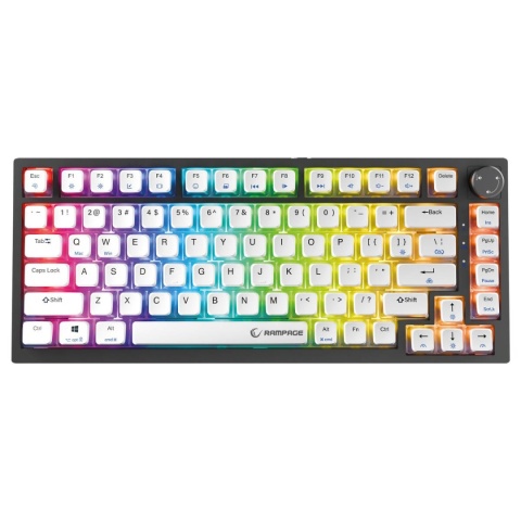 Klawiatura Gamingowa Rampage Zenith Pro Hall Effect 8000 Hz Podświetlana