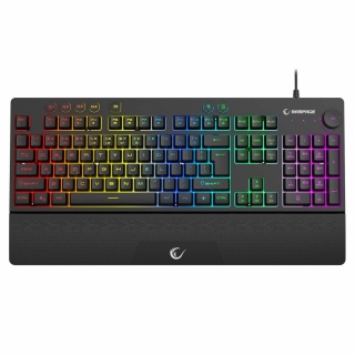 Klawiatura Rampage KB-GX65 Simula membranowa gamingowa RGB makra czarna