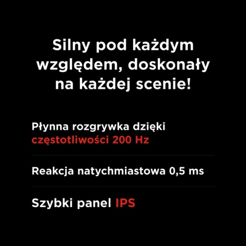 Monitor Gamingowy Rampage Crimson Fast IPS Full HD 200 Hz 0,5 ms 24,5 Cala