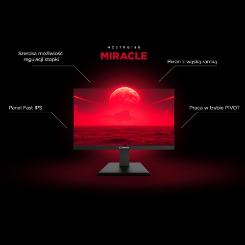 Monitor Gamingowy Rampage Miracle MC27RQ180 27" IPS QHD 2K 180 Hz 1 ms