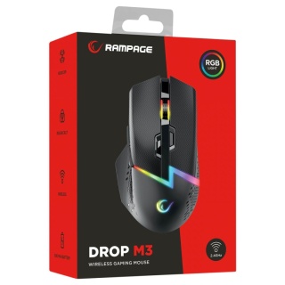 Mysz Gamingowa Rampage Drop M3 V2 Bezprzewodowa Bluetooth 24000 DPI RGB