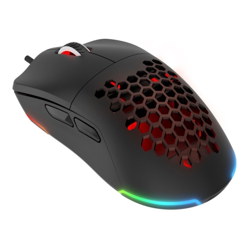 Myszka Rampage BLINK gamingowa 12800 DPI RGB przewodowa USB czarna lekka