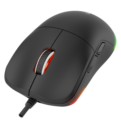 Myszka Rampage BLINK gamingowa 12800 DPI RGB przewodowa USB czarna lekka