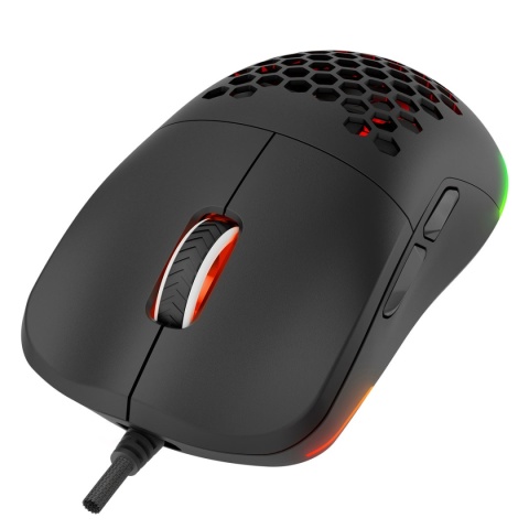 Myszka Rampage BLINK gamingowa 12800 DPI RGB przewodowa USB czarna lekka