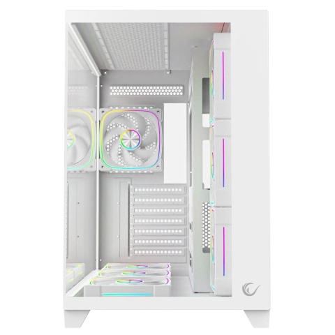 Obudowa Komputerowa Rampage SEALITE Mini ITX ARGB 7 Wentylatorów Biała
