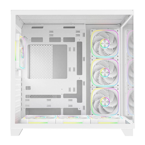 Obudowa Komputerowa Rampage SEALITE Mini ITX ARGB 7 Wentylatorów Biała