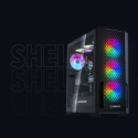 Obudowa PC Rampage Shelob E ATX 4x ARGB mesh szkło hartowane czarna gaming
