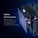 Obudowa PC Rampage Shelob E ATX 4x ARGB mesh szkło hartowane czarna gaming