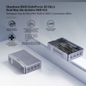 Obudowa Unitek RAID USB-C 20 Gbps 2x M.2 NVMe/SATA Klonowanie Offline