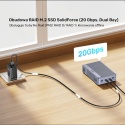 Obudowa Unitek RAID USB-C 20 Gbps 2x M.2 NVMe/SATA Klonowanie Offline