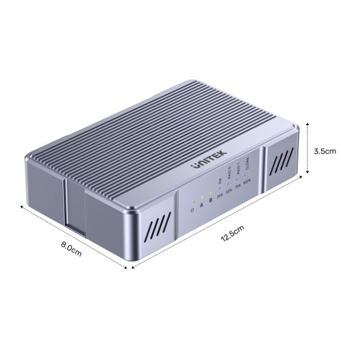 Obudowa Unitek RAID USB-C 20 Gbps 2x M.2 NVMe/SATA Klonowanie Offline