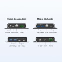 Przedłużacz Extender Unitek USB 5 Gbps Cat 6 100 m Hub 5x USB-C 4x USB-A