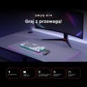 Rampage SNUG K14 klawiatura TKL gamingowa mechaniczna RGB szaro biała