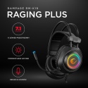 Słuchawki Rampage RM-K19 Plus gamingowe 7.1 RGB z mikrofonem przewodowe