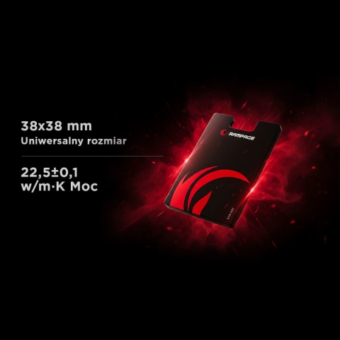 Termopad Rampage XTP-001 Przewodność Cieplna 22,5 W/mK 38 x 38 x 0,2 mm