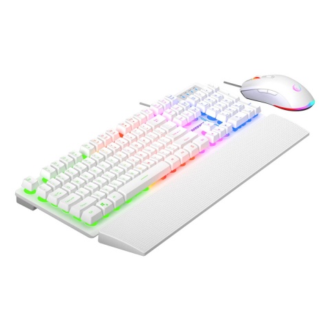 Zestaw Gamingowy Rampage Fortuna Klawiatura Mysz Podkładka RGB 12800 DPI