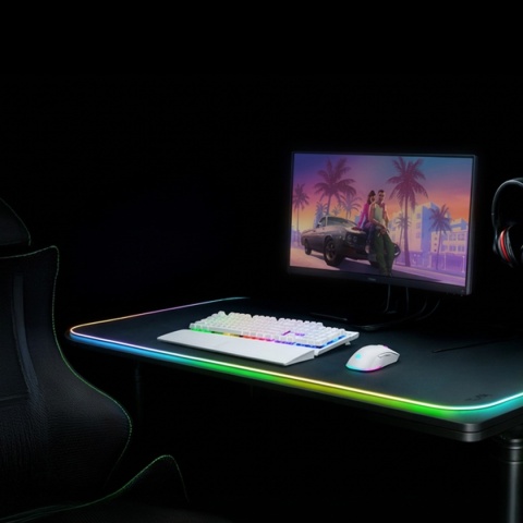 Zestaw Gamingowy Rampage Fortuna Klawiatura Mysz Podkładka RGB 12800 DPI