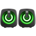 Defender Głośniki komputerowe J1 2.0 6W LED USB czarne