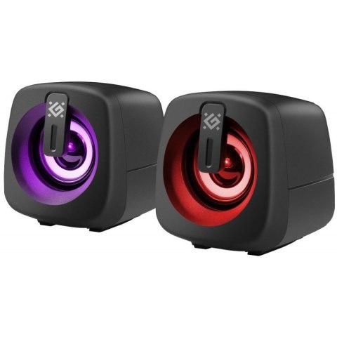 Defender Głośniki komputerowe J1 2.0 6W LED USB czarne