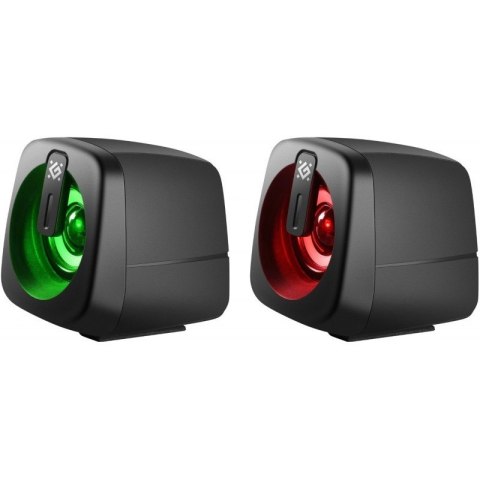 Defender Głośniki komputerowe J1 2.0 6W LED USB czarne