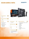 Gigabyte Płyta główna B550M GAMING X WIFI6 4DDR4 HDMI/DP mATX