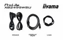 IIYAMA Monitor 24 cale XB2495WSU-B1 IPS,16:10,350cd,4ms,HDMI, 100Hz,1500:1, 4xUSB,2x2W,HAS150 (PIVOT)