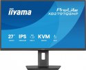 IIYAMA Monitor 27 cali XB2797QSNP-B1 IPS,QHD,USB-c Dock 96W,HDMI, 350cd,1ms, DP, DisplayPort x1 (Daisy Chain MST max. 2560 x1440), USB