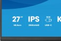 IIYAMA Monitor 27 cali XB2797QSNP-B1 IPS,QHD,USB-c Dock 96W,HDMI, 350cd,1ms, DP, DisplayPort x1 (Daisy Chain MST max. 2560 x1440), USB