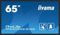 IIYAMA Monitor 65 cali TF6539AS-B1AG,IPS,4K,HDMIx2,DP,RJ45,3xUSB,2x10W, ANDROID,24/7,IP65