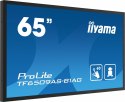 IIYAMA Monitor 65 cali TF6539AS-B1AG,IPS,4K,HDMIx2,DP,RJ45,3xUSB,2x10W, ANDROID,24/7,IP65
