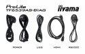 IIYAMA Monitor 65 cali TF6539AS-B1AG,IPS,4K,HDMIx2,DP,RJ45,3xUSB,2x10W, ANDROID,24/7,IP65