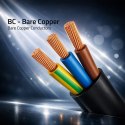 Qoltec Kabel zasilający | wtyczka kątowa SCHUKO CEE 7/7 (E/F) | IEC C133x0.5mm2 | czysta miedź Cu | 1.8m