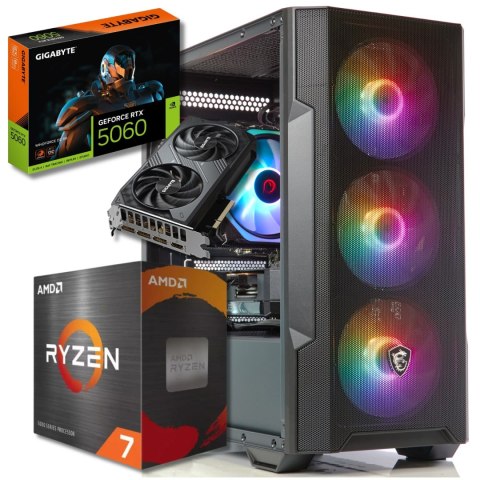 BSG Raptor V2 AMD Ryzen 7 NVIDIA GeForce RTX 5060 32GB DDR4 1000GB SSD Windows 11 Pro