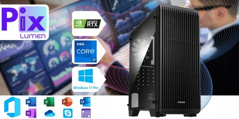 PIX Lumen V3 Intel Core i7 NVIDIA GeForce RTX 5060 64GB DDR4 1000GB SSD Windows 11 Pro