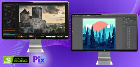 PIX Lumen V3 Intel Core i7 NVIDIA GeForce RTX 5060 64GB DDR4 1000GB SSD Windows 11 Pro