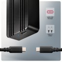 AXAGON EEM2-40G Obudowa zewnętrzna aluminiowa USB4 Gen 3x2 M.2 SSD NVMe 40Gbps passive, USB-C cable, silicon sleeve