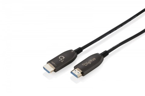 Digitus Kabel połączeniowy hybrydowy HDMI AOC | HDMI-A męski-męski | HDMI 2.1 | UHD-2 8K@60Hz | 48Gbps |HDR, eARC, HDCP 2.2, CEC | 20m