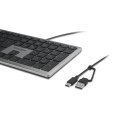 Kensington Klawiatura przewodowa KB515 EQ USB-C/USB-A