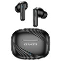 AWEI Słuchawki bluetooth 5.3 TA6 ANC czarne TWS